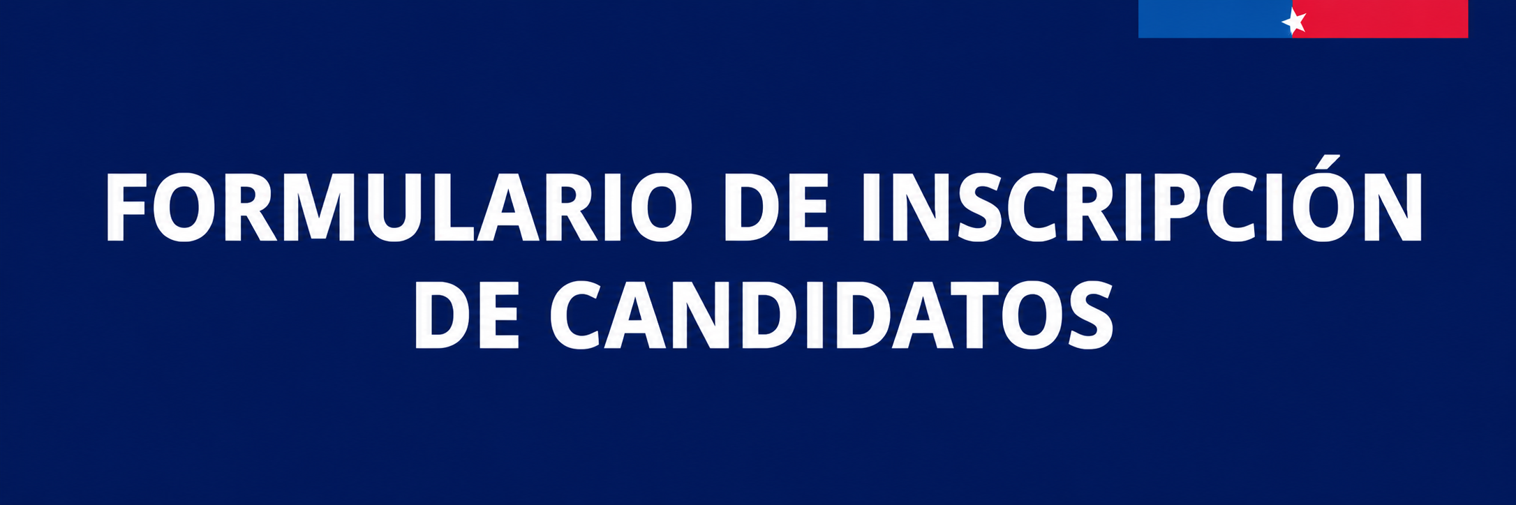 Formulario de inscripción de candidatos